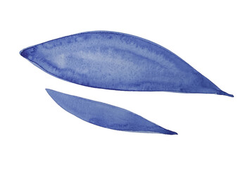 Blue abstraction. Texture watercolor. Abstract whales