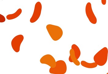 Light Orange vector template with memphis shapes.