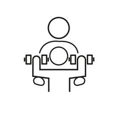 Obraz premium Personal Training Icon Vector Illustration 
