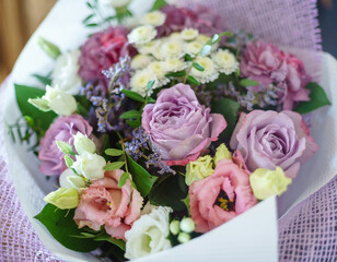 nice bouquet in the hands