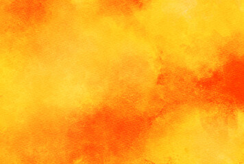 背景素材_水彩テクスチャ_オレンジ