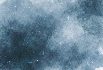 背景素材_水彩テクスチャ_ネイビー