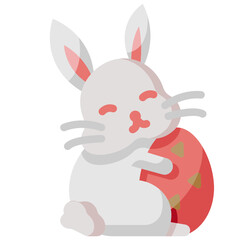 bunny flat icon