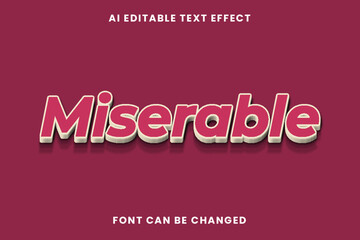 Miserable Text Effect