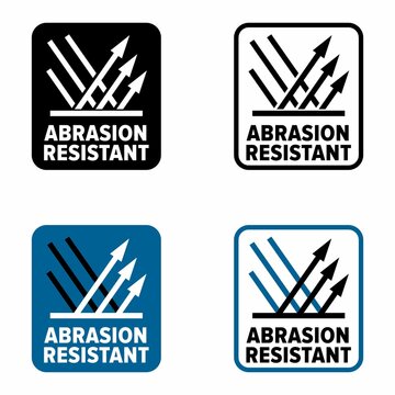 "Abrasion resistant" vector information sign