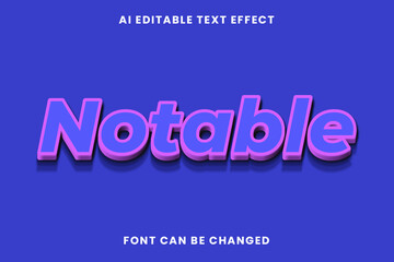Notable Text Effect
