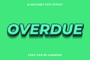 Overdue Text Effect