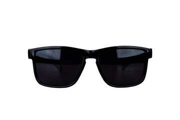 black male sunglasses isolated on white background