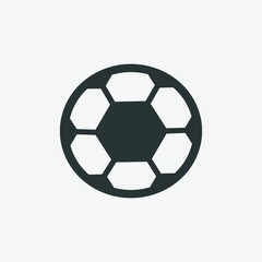 Fototapeta premium soccer ball flat style icon vector. sport, football vector isolated icon 