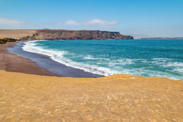 Landscape of the Paracas National Reserve in Peru