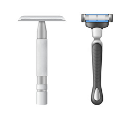 Shaving razor mockup shaver machine for men.