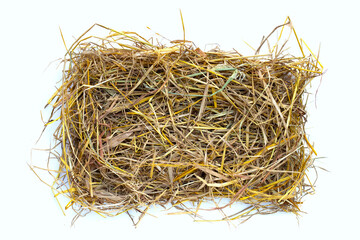 Yellow rice straw for background