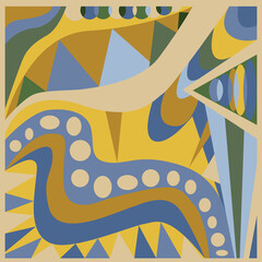Abstract geometric background. Pucci style