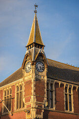 Fototapeta na wymiar Town Hall Clock Tower, Wareham, Dorset, England