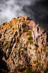 clouds over the mountains from madeira pico do arieiro portugal 