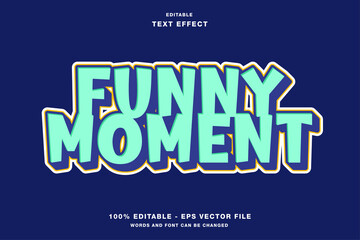 Fototapeta premium Funny Moment Comic Style Editable Text Effect