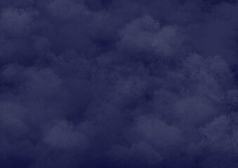 Abstract art background navy blue colors. Watercolor painting on canvas with indigo gradient.