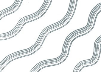 Abstract art white background with wavy gray colors lines. Backdrop with curve fluid black striped ornate. Wave pattern.