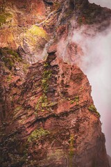 fog in the mountains from madeira portugal pico do arieiro to pico ruivo
