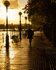 Sunset on the docks.
