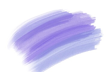 Very peri violet abstract brush strokes ,color 2022 of the year on white isolated background. High quality photo
