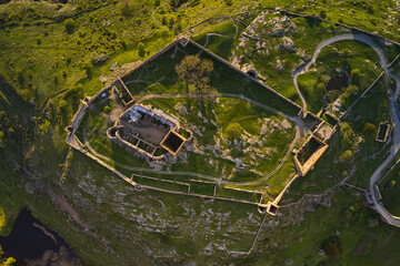 drone view of old castle in denmark