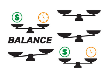 Scale icon vector. Scale vector sign isolated