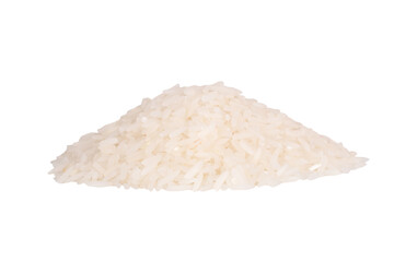 rice pile isolated on white background