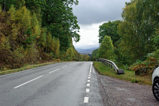 Road A87 In Scotland