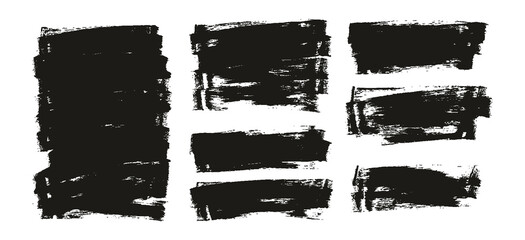 Flat Sponge Thin Artist Brush Long Background High Detail Abstract Vector Background EXTRA Set 