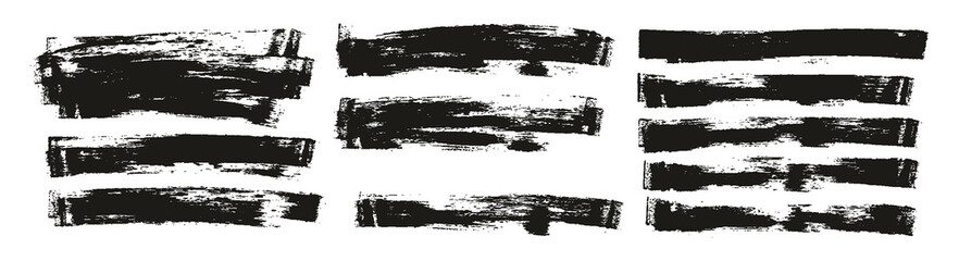 Flat Sponge Thin Artist Brush Long Background High Detail Abstract Vector Background EXTRA Set 