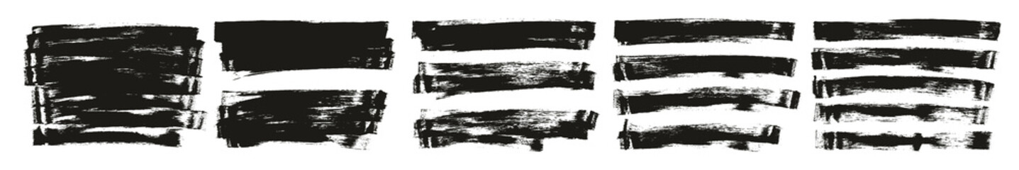 Flat Sponge Thin Artist Brush Long Background High Detail Abstract Vector Background MEGA Set 