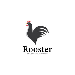 Fototapeta na wymiar Rooster logo design template. Vector Illustration.