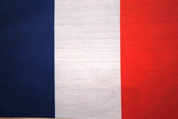 National flag of the state. Material surface texture