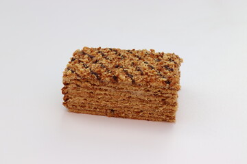 Honigkuchen mit Walnüssen.