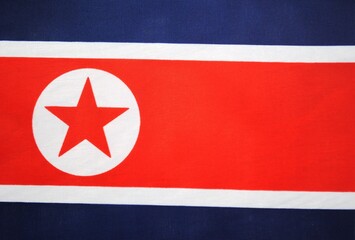 National flag of the state. Material surface texture