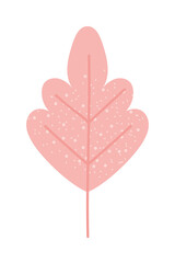 Fototapeta premium pink leaf icon