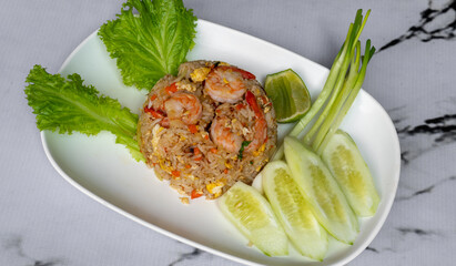 Mixed Thai Rice Dishes and Various Choices