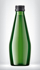 Color Glass Bottle on background. 