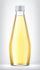 Glass Bottle on background. 