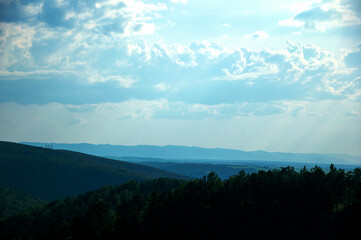 clouds over the mountains Krasnoyarsk