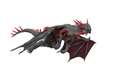 dragon is doing a simple fly © DM7