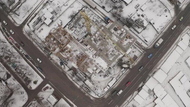 Construction Of A New Building In The City Of Zhytomyr