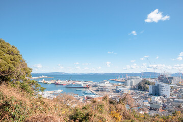 Fototapeta na wymiar 港町の風景　view of the city
