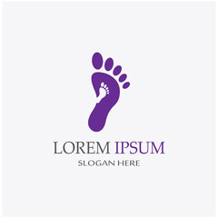 footprints,foot care,and footstep, logo images illustration design