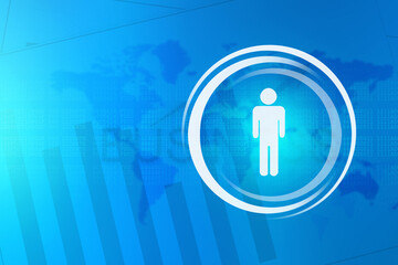 3d rendering business leadership concept 
