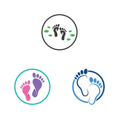 footprints,foot care,and footstep, logo images illustration design