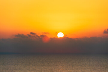 Sunrise at the Black Sea in Bulgaria