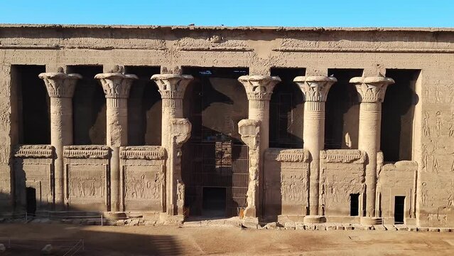 Temple of Khnum. The temple of Esna, dedicated to the god Khnum. Egypt.