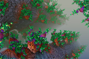 Fantasy illustration. Corals.